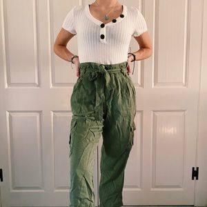 american eagle button short sleeve shirt